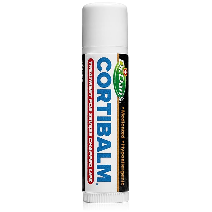 Dr. Dan's Cortibalm- 6 Pack - for Dry Cracked Lips - Healing Lip Balm for Severely Chapped Lips - Designed for Men, Women and Children