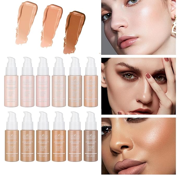 Flawless Matte Liquid Foundation Makeup, Vegan & Cruelty-Free, Liquid Oil-Free Foundation Face Makeup for Combination & Oily Skin, Longwear Medium-Full Coverage (02, 30ml)