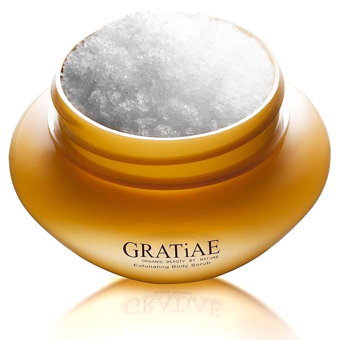 Gratiae Organics Exfoliating Body Scrub, Passion Fruit and Lime for All Skin Types 8.5 Fl oz