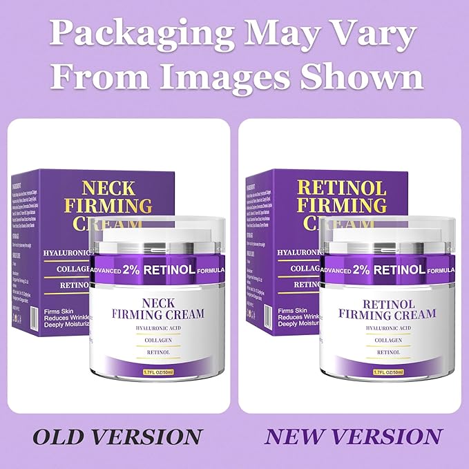 Retinol Cream for Face, Neck Creams for Tightening and Firming, Anti Aging Face Moisturizer for Face, Day & Night Moisturizing with Collagen, Hyaluronic Acid for Sagging Skin, Wrinkle, 1.7 Fl OZ