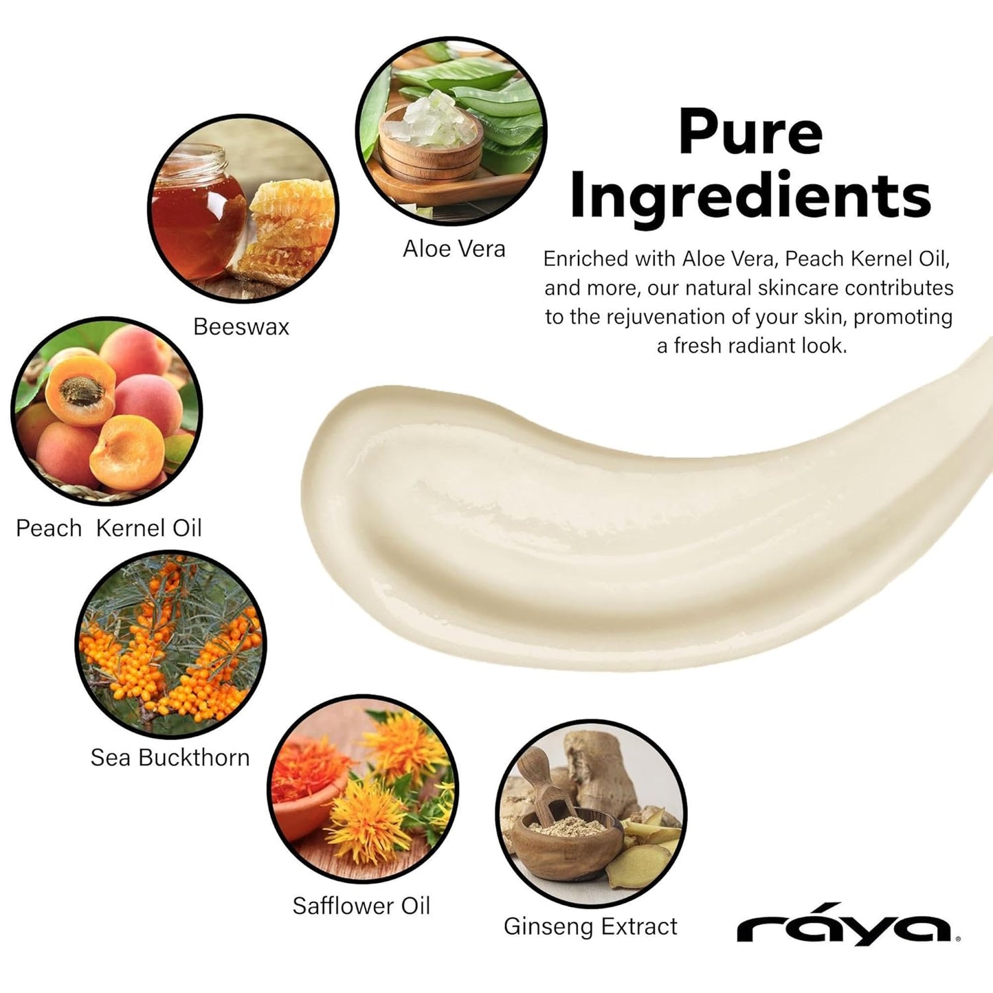 Raya SPA Bio-Effective Night Cream | Deep Recovery Anti-Aging Facial Moisturizer | Firming & Wrinkle Repair | Overnight Face Care for Tone Reviving & Beauty Sleep | Non-Oily Renewing Cream