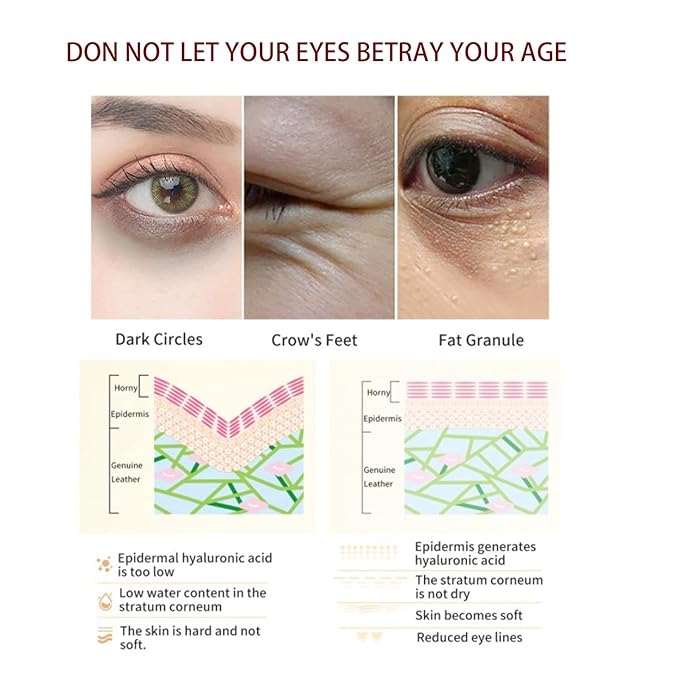 Eye Patches, 20PCS Red Ginseng Repair Eye Moisturizing Nourishing Eye Patch Firming Pad Dark Circles Crystal Collagen 3g for Wrinkles, Puffy Eyes