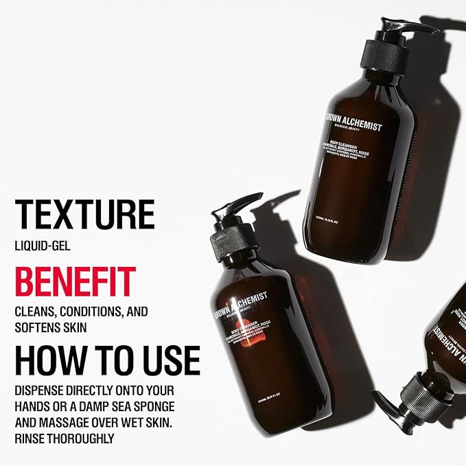 Grown Alchemist Body Cleanser (300ml) + Body Cream Travel Mini (50ml) DUO Kit