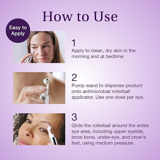 SBLA Eye Lift Wand – Anti-Aging Serum for Eyelids, & Eye Area - With SBLA66Peptide™, Caffeine, Hyaluronic Acid, Niacinamide & Vitamin C - Smooths, Lifts Hooded Lids, Brightens Eyes, Reduces Puffiness