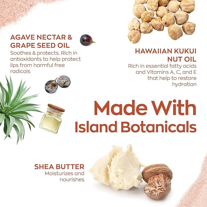 Hanalei Lip Treatment for Dry, Chapped Lips – Intensive Overnight Moisturizer with Kukui Oil, Shea Butter & Grapeseed Oil – Hydrating Balm for Healing Cracks – Clear Tint, Full-Size 15g – Cruelty-Free