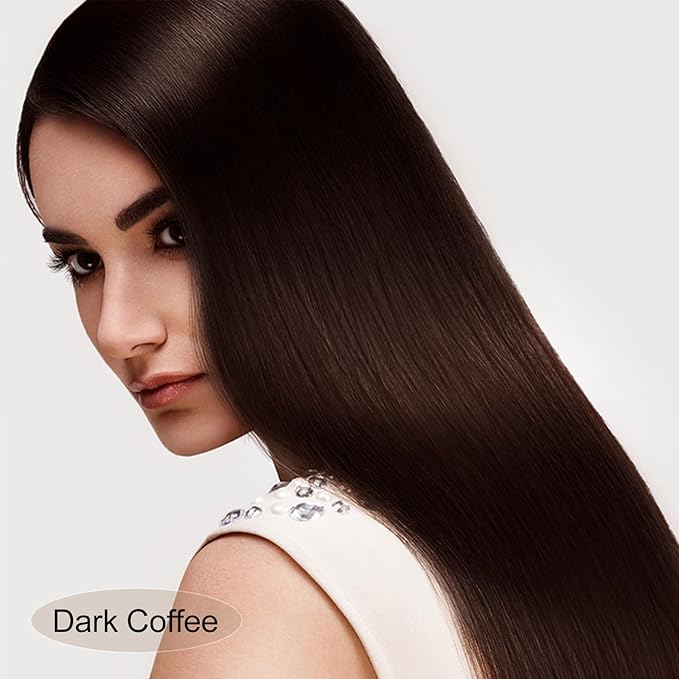 Hair Dye Shampoo, Gray Hair Coverage Dye Shampoo, Hair Color Shampoo for All Hair Types, Champu Para Canas, Suitable for Home and Salon (Dark Coffee)