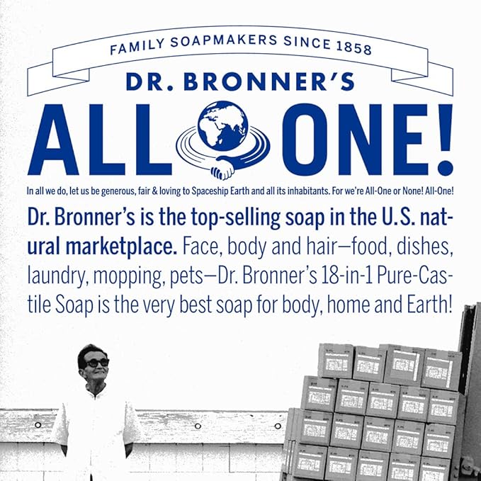 Dr. Bronner’s Organic Lip Balm 6-Pack (.15oz) Natural, Moisturizinging, Petroleum-Free Lip Balm with Beeswax & Avocado Oil for Dry Lips, Men & Women - Lemon Lime