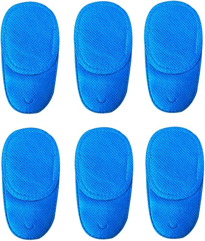 6 Piece Pack Children's Eye Patch can Cover Any Eye Patch, Treatment Amblyopia Strabismus Lazy Eye Patch, Reusable Medical Eye Patch (Medium Size, Blue)