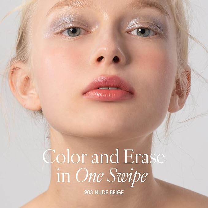 PLAT LIPS 903 NUDE BEIGE, Lip & Cheek, Lightweight, Naturally Dewy+ Glowy Finish, Blendable & Buildable Formula (1.2g, 0.003 oz.)