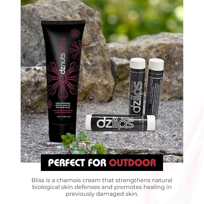 DZ Lips Care - Lip Repair, Protectant, Moisturizing Balm (DZ Lips + Women's Bliss Chamois Cream)
