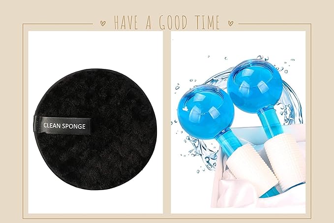 ICE Globes for Facial, 2 PCS Facial Globes for Massage Tool, Facial Roller Cold Skin Massagers, Tighten Skin, Reduce Puffiness and Dark Circles, Enhance Circulation