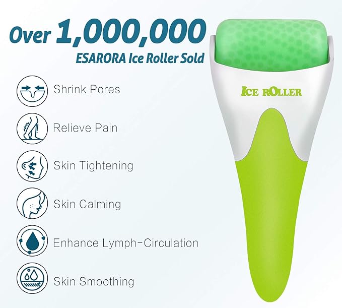 ESARORA Ice Roller for Face & Eye, Puffiness, Migraine, Pain Relief and Minor Injury, Skin Care Products