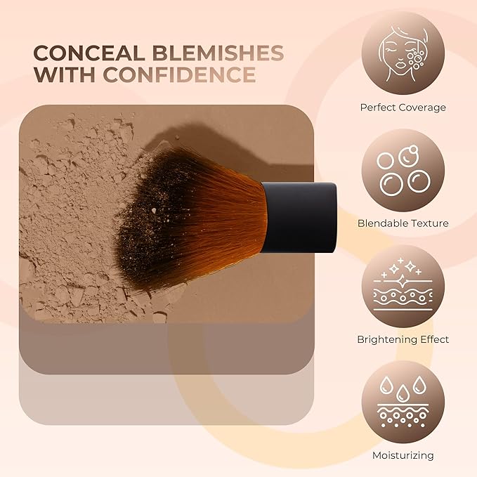 Foundation Powder Refill (EBONY) (1 Ounce Bag) By Sweet Face Minerals, Lightweight Mineral Loose Makeup Powder with SPF 20, Full Coverage Flawless Finish, Talc-free, Cruelty-Free, Refillable Pouch