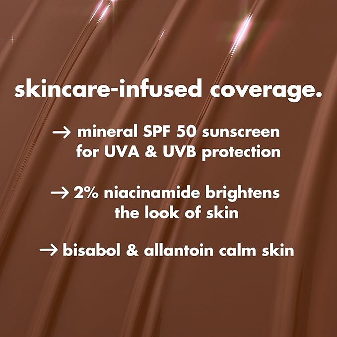 e.l.f. Halo Glow Skin Tint SPF 50, Tinted Moisturizer For Light, Buildable Coverage, Creates A Natural Glow, Vegan & Cruelty-Free, 6 Light Cool