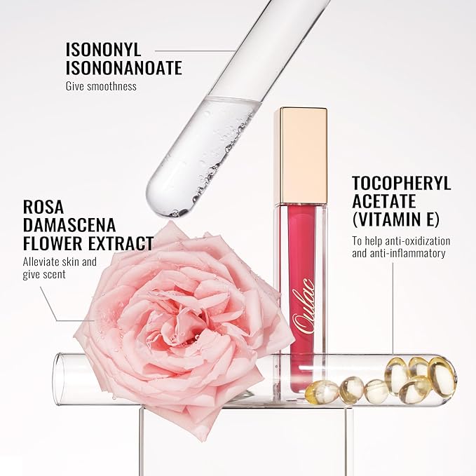 Oulac Pink Matte Lipstick for Women, Long Lasting Liquid Lip Stick High Impact Lip Gloss Full Coverage Lip Makeup with Vitamin E Waterproof Formula,Vegan M31