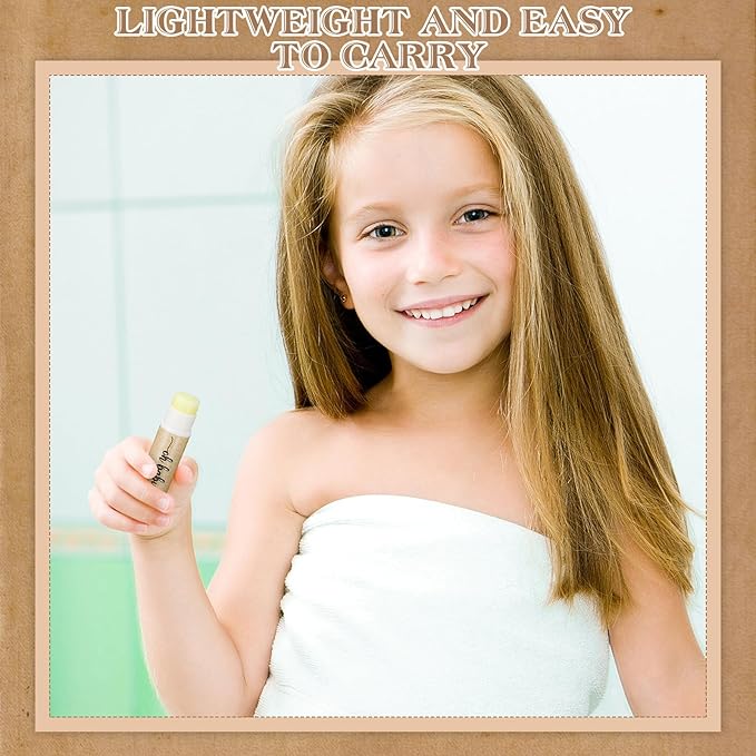 50 Sets Baby Shower Lip Balm Favor with Thank You Tags and Organza Bags, Lip Balm Bulk Baby Shower Gifts for Guests Prizes Gender Reveal Souvenirs Neutral Birthday Supplies