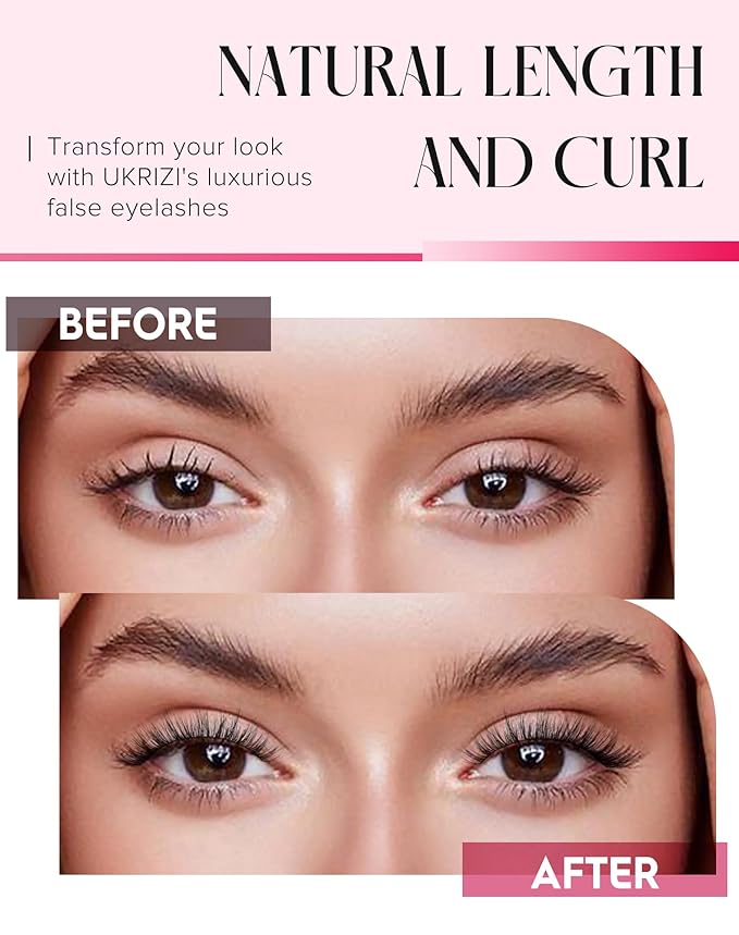 Natural Lashes Mink Natural Eyelashes False Eyelashes Natural Look False Lashes Wispy Eye Lashes Cat Eyelashes Fake Lashes KD01