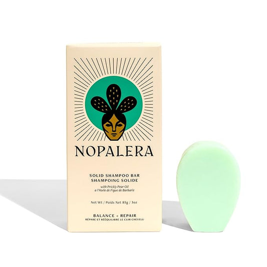 Nopalera Shampoo Bar - Balance and Repair, For Oily Hair, Color Safe, Paraben Free, Silicone & Sulfate Free, Made With Prickly Pear Oil (3.65 oz)