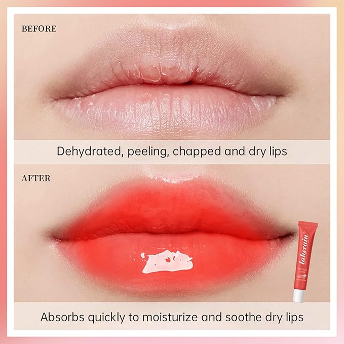 Erinde Lip Butter Balm, Moisture Hydration Lip Butter Gloss, Sheer Tinted Lip Mask and Lip Balm, Soothing Lip Treatment Care Makeup, Shine Lip Glow Oil for Dry, Chapped Lips, 03 Brown Sugar