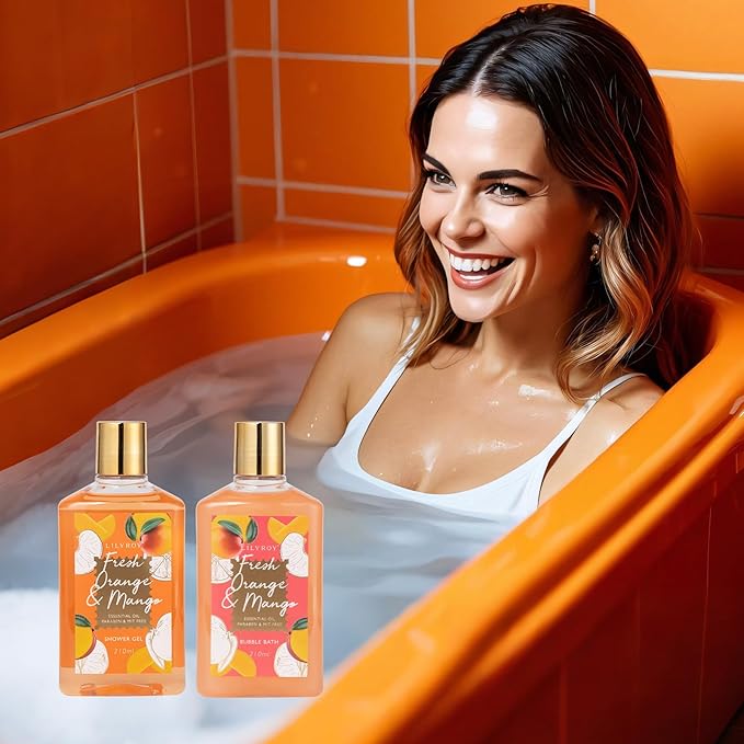 Mother's Day Gift for Mom - Luxury 20-Piece Tropical Spa Gift Set for Women, Bath & Body Care Kit with Shower Gel, Makeup Bag | Christmas, Valentine's, Birthday, Relaxation Gift for All Occasions