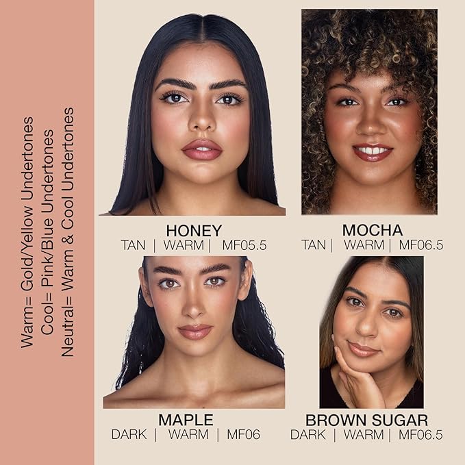 bellapierre Mineral Foundation SPF 15 - Loose Powder Foundation | Vegan & Cruelty Free Natural Makeup | Full Coverage Matte Finish | Hypoallergenic | Oil & Talc Free - 0.32 Oz - Brown Sugar