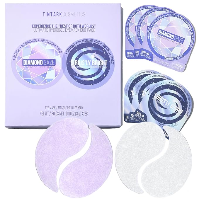 ULTIMATE HYDROGEL EYE MASK 28 Pairs Under Eye Patches, Rejuvenate Eye Area Reduce Dark Circles Puffiness, Tiredness Bags, Gel Pads Brightening, Plumps Fine Lines