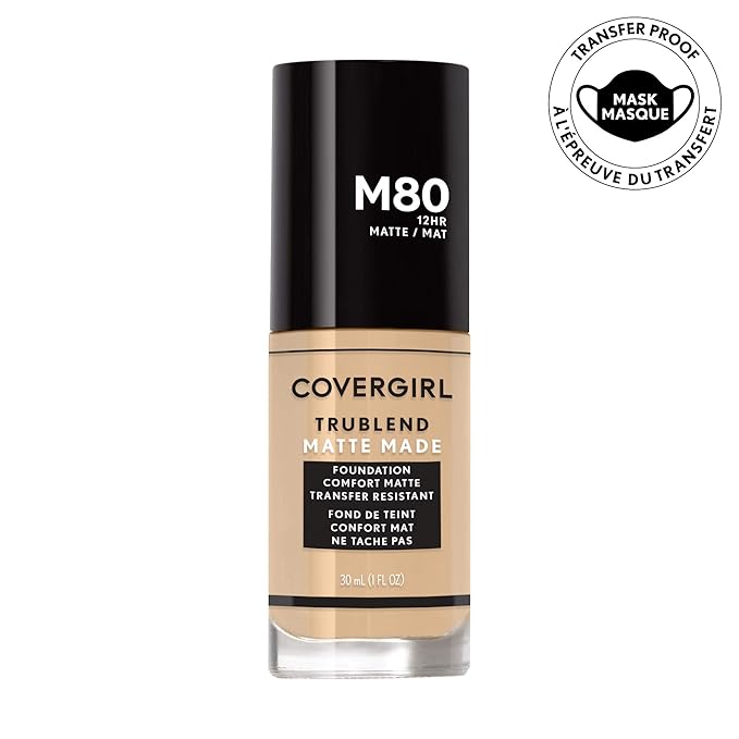 COVERGIRL TruBlend Matte Made Liquid Foundation, Caramel Beige (Pack of 3)