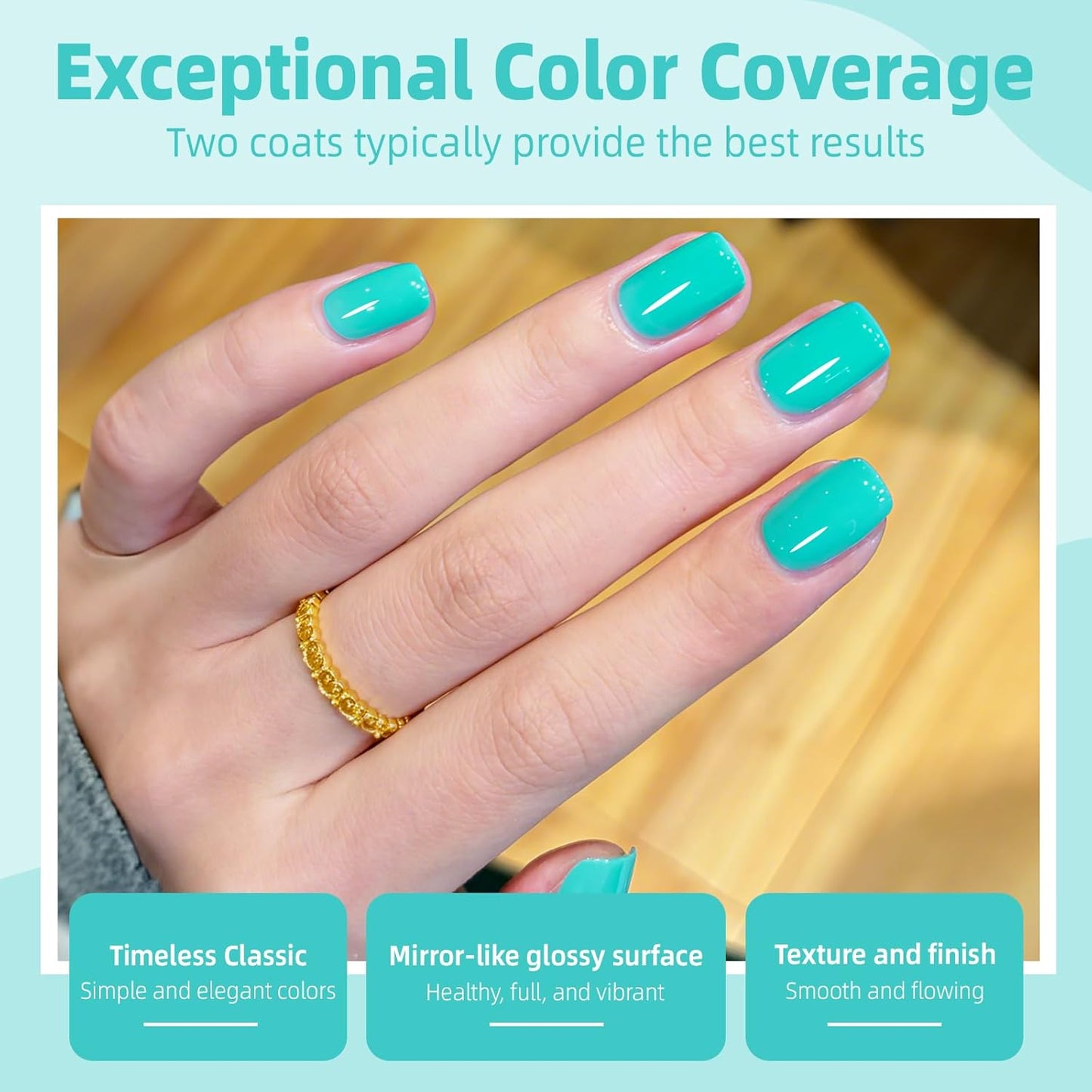 Major Dijit Bright Cyan Quick Dry Regular Nail Polish - Nail Art Lacquer, 0.41 Fl Oz