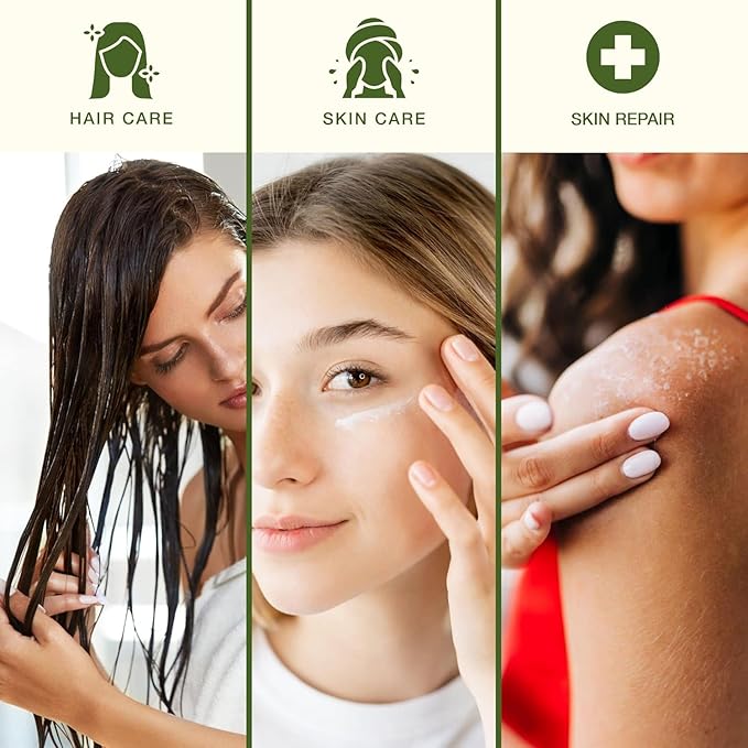 Amazing Aloe Vera Gel - Freshly Cut, 100% Pure Aloe, Premium Quality, Vegan, Unscented - Natural Sunburn Relief, After Shave, Skin, Face & Hair Care 8oz