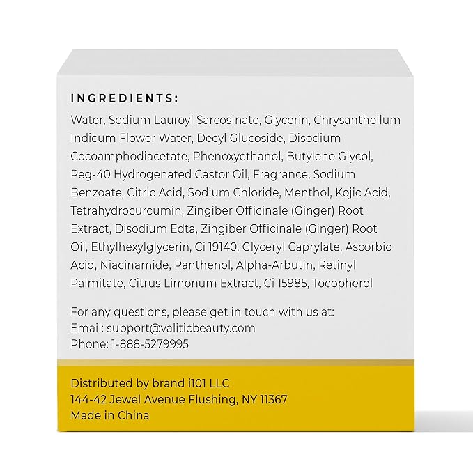 VALITIC Turmeric Kojic Acid Cleansing Pads - Exfoliating Dark Spot Remover for Face with Vitamin C, Alpha Arbutin, Niacinamide and Retinol - Kojic Acid And Turmeric Cleansing Pads - 60 Units