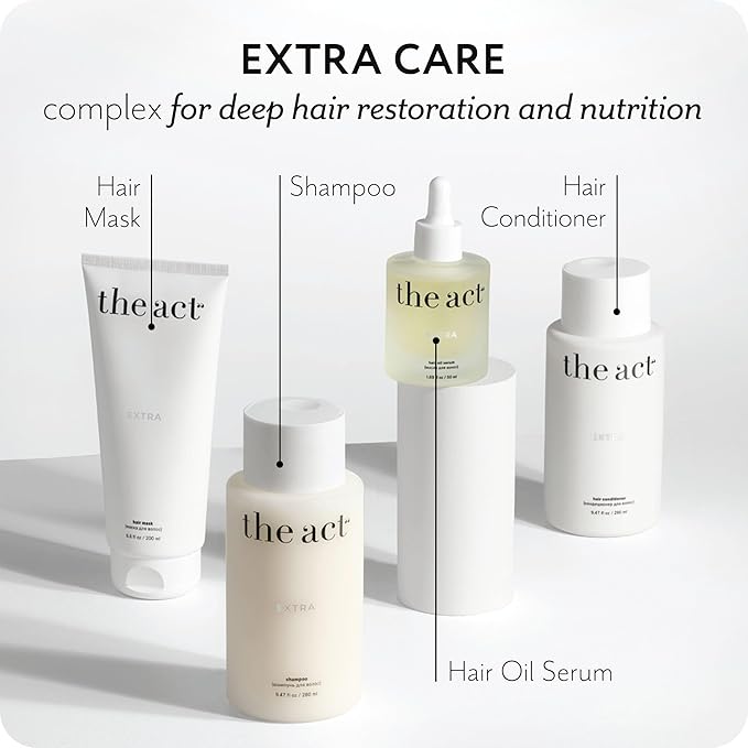 The Act Extra Hair Conditioner for All Hair Types - Deep Hydration and Nourishment for Dry, Damaged, and Color-Treated Hair - Restores Strength with Plant Proteins for Women Men, Vegan 9.47 Fl Oz