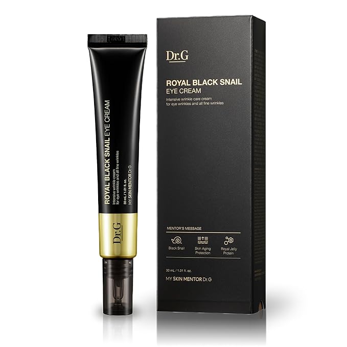 Dr.G Royal Black Snail Eye Cream - Intensive Wrinkle Care Cream for Eye Wrinkles and All Fine Wrinkles - 1.01 Fl Oz