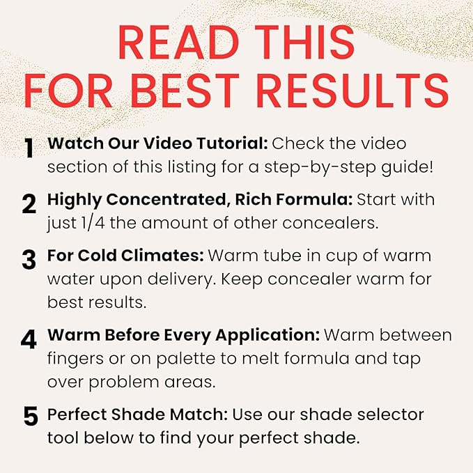 Fièra Luxury Concealer with Anti-Aging - All Day Coverage for Dark Circles, Fine Lines, Wrinkles & Spots - Neutral Beige, 0.5 Ounce