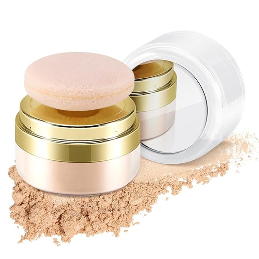 Boobeen Setting Powder, Lightweight Oil Control Loose Setting Powder, Full Coverage Finishing Powder For a Matte Flawless Look, Pressed Face Powder Makeup to Reduce Shine, Long Lasting