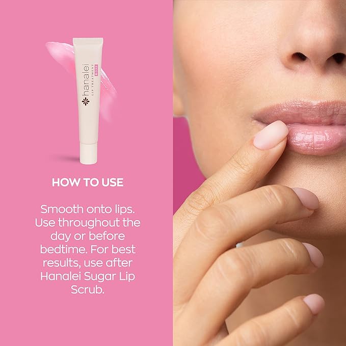 Hanalei Hydrating Lip Treatment Balm – Cruelty-Free, Paraben-Free Moisturizer for Severely Dry, Chapped Lips – Kukui Oil, Shea Butter & Grapeseed Oil –Rose Tint, Travel-Size 3-Pack (5g X 3)