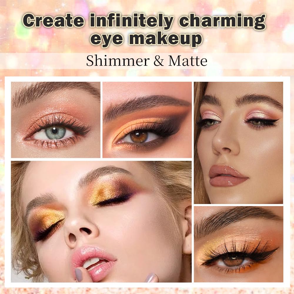 Neutral Eye Shadow Palette,Nude Pink Champagne Naked Cream Eyeshadow Palette,Make Up Pallets for Women Eyeshadow for Eyes Long Lasting Naturing-Looking