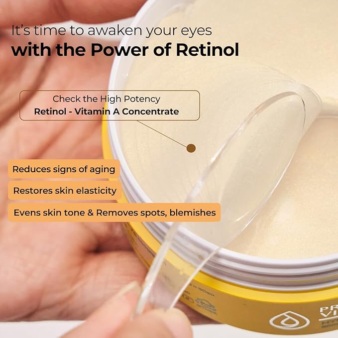 75% Sea Buckthorn with Retinol under Eye Hydrogel mask for Dark circles, Wrinkle and puffy eyes - PRO VITATINOL COMPLEX