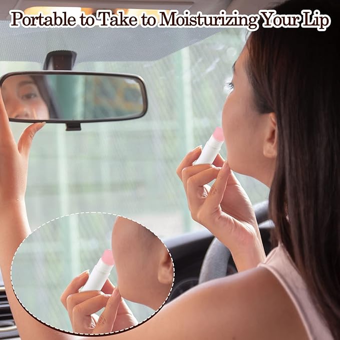 400 Count Lip Balm Bulk with Jasmine, Cherry, Lemon, Blueberry, Rose Flavors Lipstick Prevent Dryness and Chapping Natural Moisturizer For Dry Lips, Unlabeled Filled