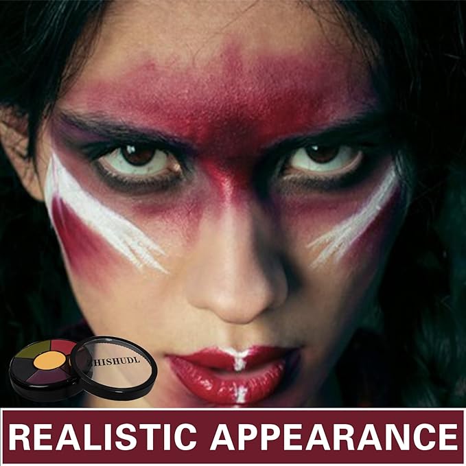 6 Colors Bruise Wheel Kit Halloween Special Effects Makeup Professional Face Body Paint Palette for Cosplay Sfx Zombie Stage Makeup Kit