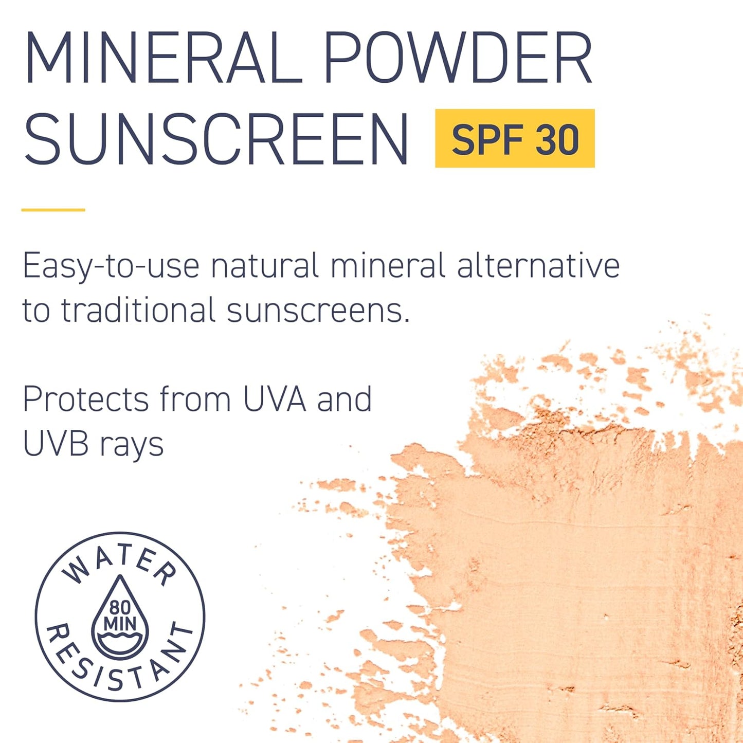 Brush On Block SPF 30 Mineral Powder Sunscreen, Touch of Tan, Refillable, Broad Spectrum, Water Resistant Face Protection, For All Skin Types, Subtle Hint of Color, Reef Friendly, Mfg in USA