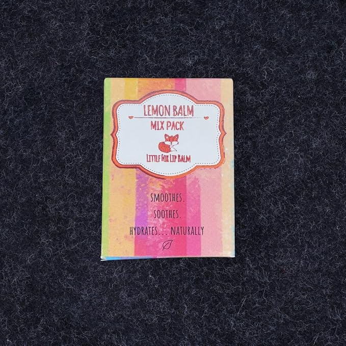 Mix Pack. Lemon Balm Organic Lip Balm for Cold Sores, 100% Plant Based, 3 x 0.16 Ounces Tubes, Lemon Balm, Lemon Balm & Tea Tree, Lemon Balm & Peppermint