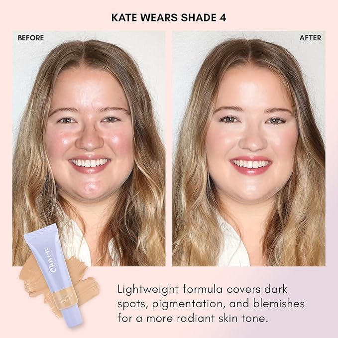 Clover Skin Is In Serum Foundation | Hydrating Face Serum, Lightweight Foundation, Cruelty-Free & Vegan | With Squalane And Sunflower Seed Wax | 30 ml - Shade 04 (Light)