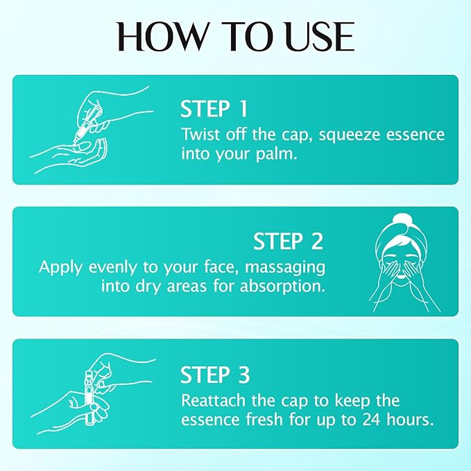 Hyaluronic Acid Serum for Face, 3% Hyaluronic Acid Serum Ultra-Hydrating Tube, Anti Aging Single-Use Vials Skincare for Dry Skin, Smoother Skin, Deep Moisturizing, Pre-Makeup Skincare - 1 Box of 30