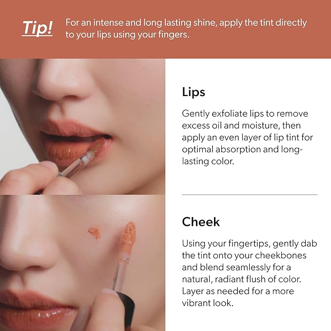 ENTROPY Makeup 2-in-1 Charm Shiny Glowy Lip & Cheek Gloss Tint Keychain, High Pigment Glossy Lip Color & Plumping Gloss, C1 Opal Charm