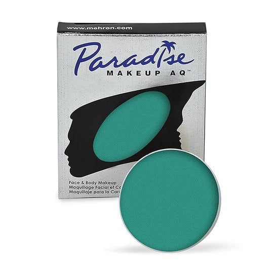 Mehron Makeup Paradise Makeup AQ Refill Size | Stage & Screen, Face & Body Painting, Beauty, Cosplay, and Halloween | Water Activated Face Paint, Body Paint, Cosplay Makeup .25 oz (7 ml) (Deep Sea)