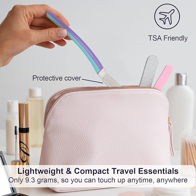 Face Razors for Women, Dermaplane Razor for Women Face, Eyebrow Razor, Dermaplaning Tool, Skin Safe Microblades, Peach Fuzz Remover (9ct, Wisteria)