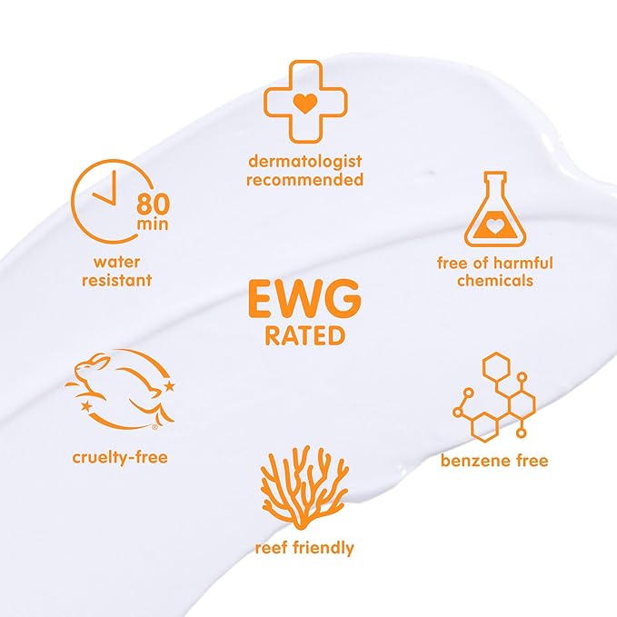 Thinkbaby SPF 50+ Baby Mineral Sunscreen – Safe, Natural Sunblock for Babies - Water Resistant Sun Cream – Broad Spectrum UVA/UVB Sun Protection – Vegan Baby Sunscreen Lotion, 6 Oz.