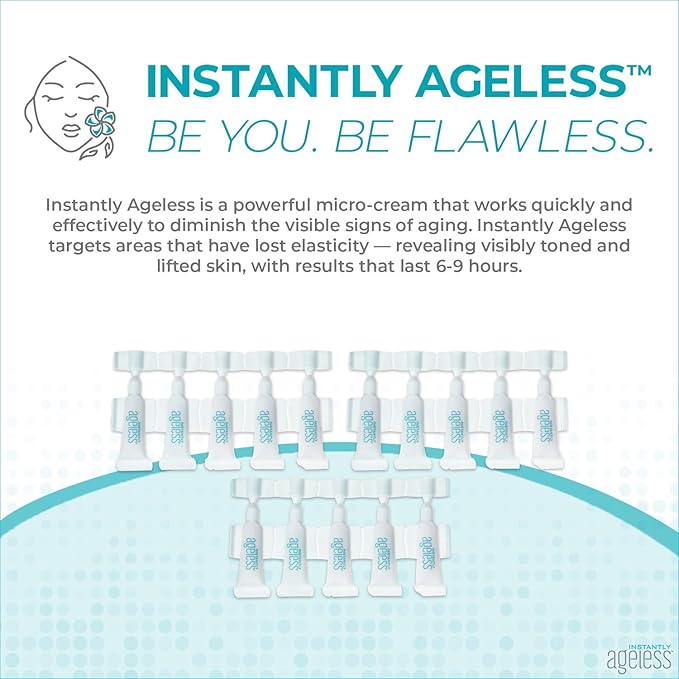 Instantly Ageless Facelift - Instant Eye Bag Remover Puffiness - 15 Vials - Instant Under Eye Bags Remover - Wrinkle Tightener - Instant Wrinkle Remover for Face Instant Lift