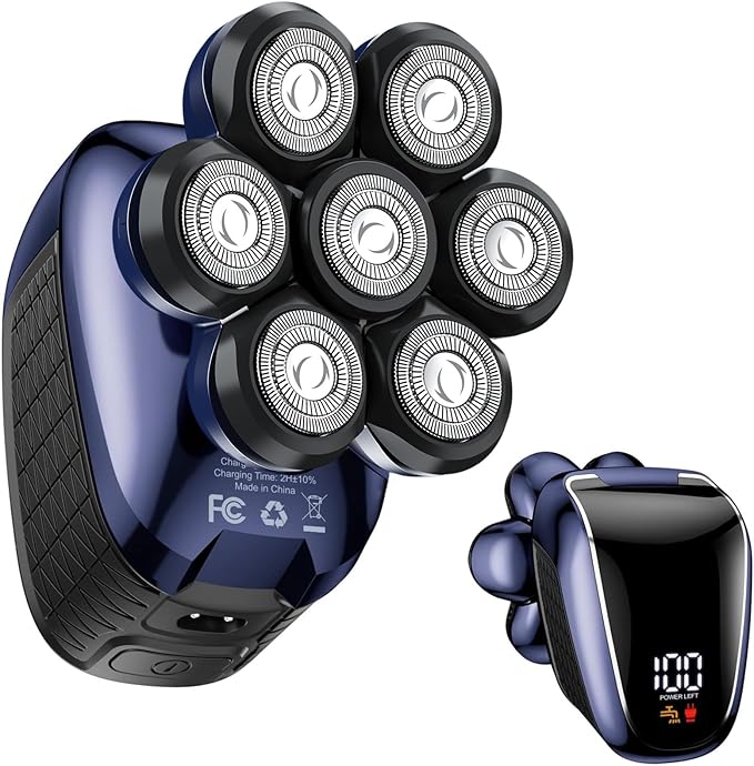 Head Shavers for Bald Men: 5-in-1 Electric Razor - Waterproof Shaving Grooming Kit for Balder - Turbo Speed & Precision Blades