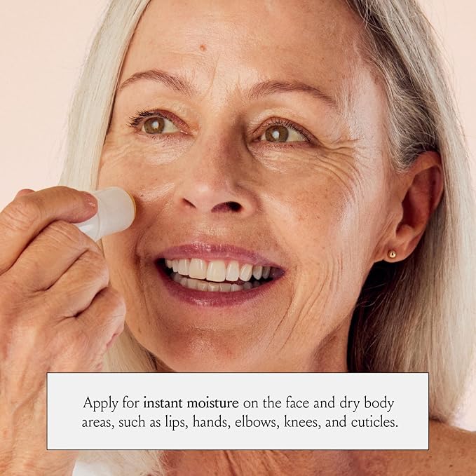 Boomstick GLO ® Hydrating Face Balm Stick for Mature Skin with Olive Oil, Beeswax & Honey - Natural-Looking Dewy Glow - Multibalm Brightener to Moisturize Face, Lips, Under Eye and More